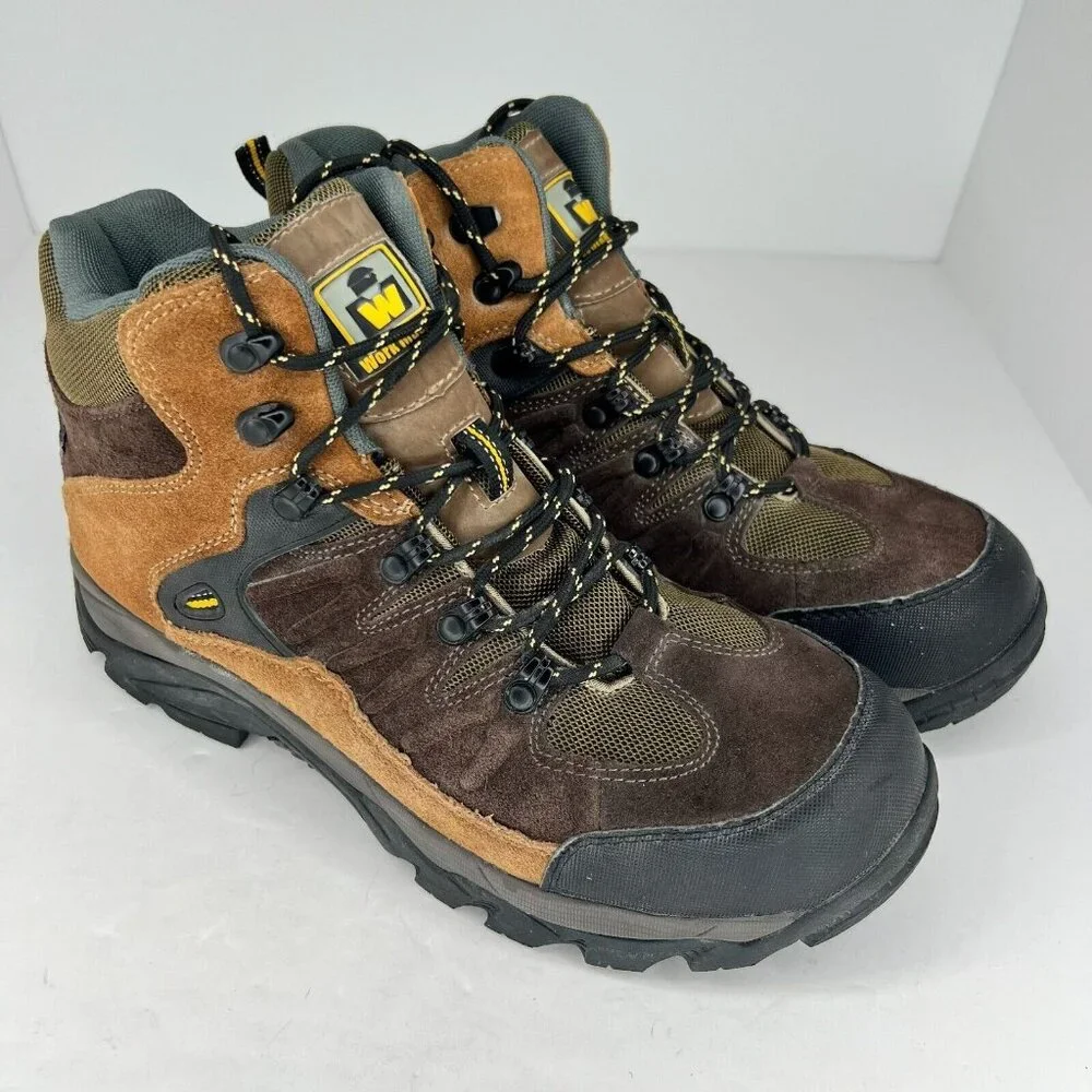 Work Master Mens DEV-7 Multicolor Mid Round Toe Lace Up Size 10.5M Hiking Boots